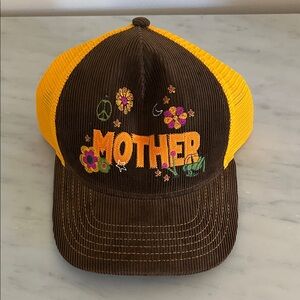 MOTHER Brown and Orange Embroidered Cap